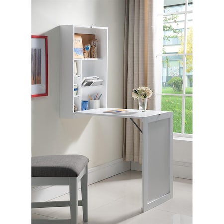 Kb 32 x 20 x 6 in. Wall-Mounted Desk - White HO318